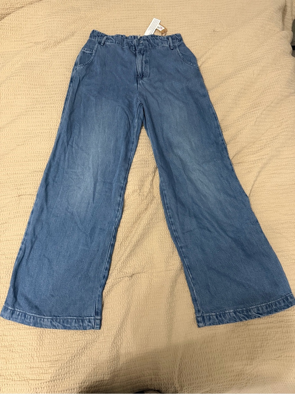 Billabong Wide-Leg Denim Jeans in Medium Blue Wash